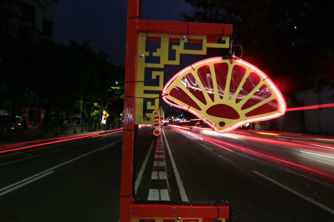 Sambut Imlek, Kota Surabaya di Penuhi Ornamen Khas Pecinan