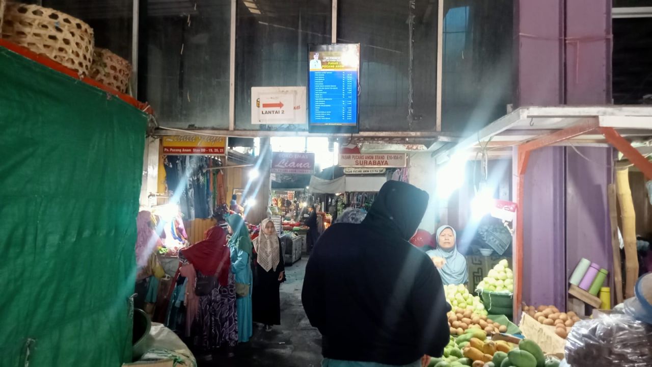 Pasar Wonokromo Surabaya Bakal Dipasangi Layar Monitor Harga Bahan Pokok