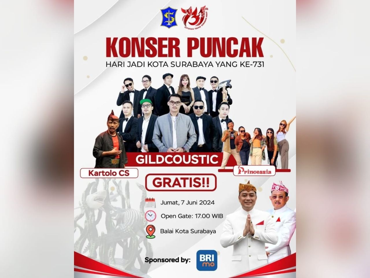 Gilga Sahid Ramaikan Konser Puncak Perayaan HJKS ke -731 Jumat Beso