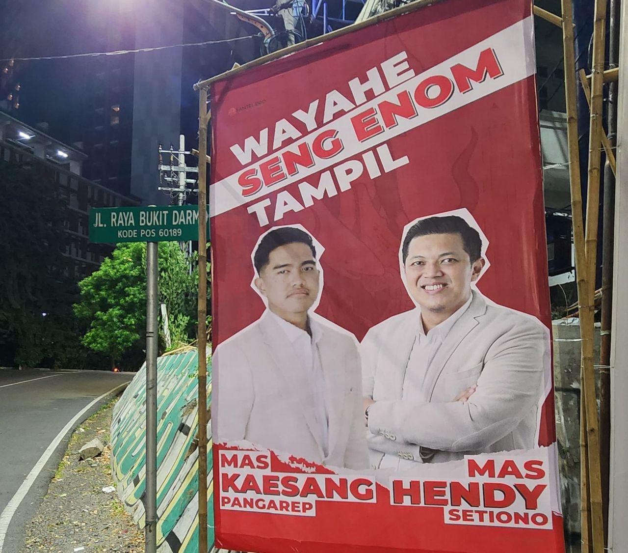 Baliho Kaesang dan Hendy Bertebaran di Kota Surabaya, Maju Pilwali 2024?