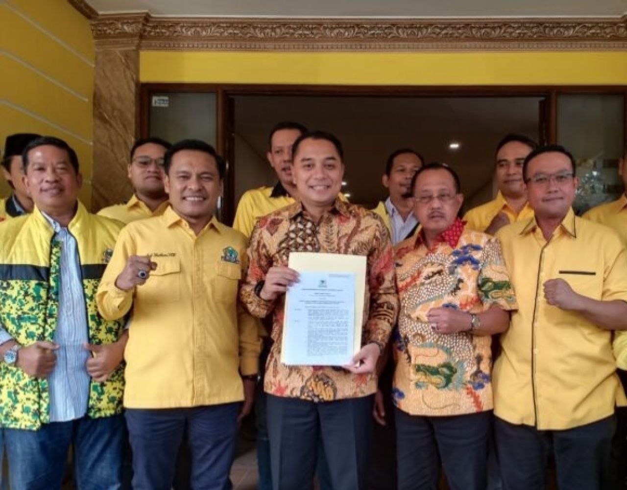 Terima B1-KWK dari Partai Golkar, Eri Cahyadi: Tidak ada Syarat Khusus dan Tidak Bermahar