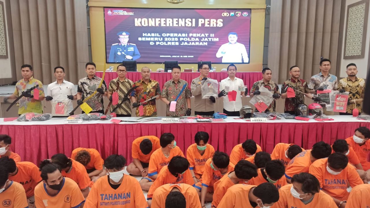 Polda Jatim Ungkap 1.863 Kasus Premanisme dalam Dua Minggu